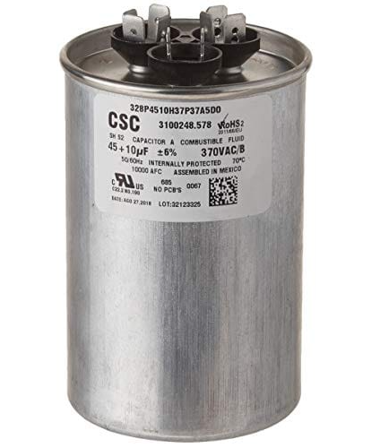 Dometic A/C Run Start Fan Capacitor 45/10 MFD • 3311563.000