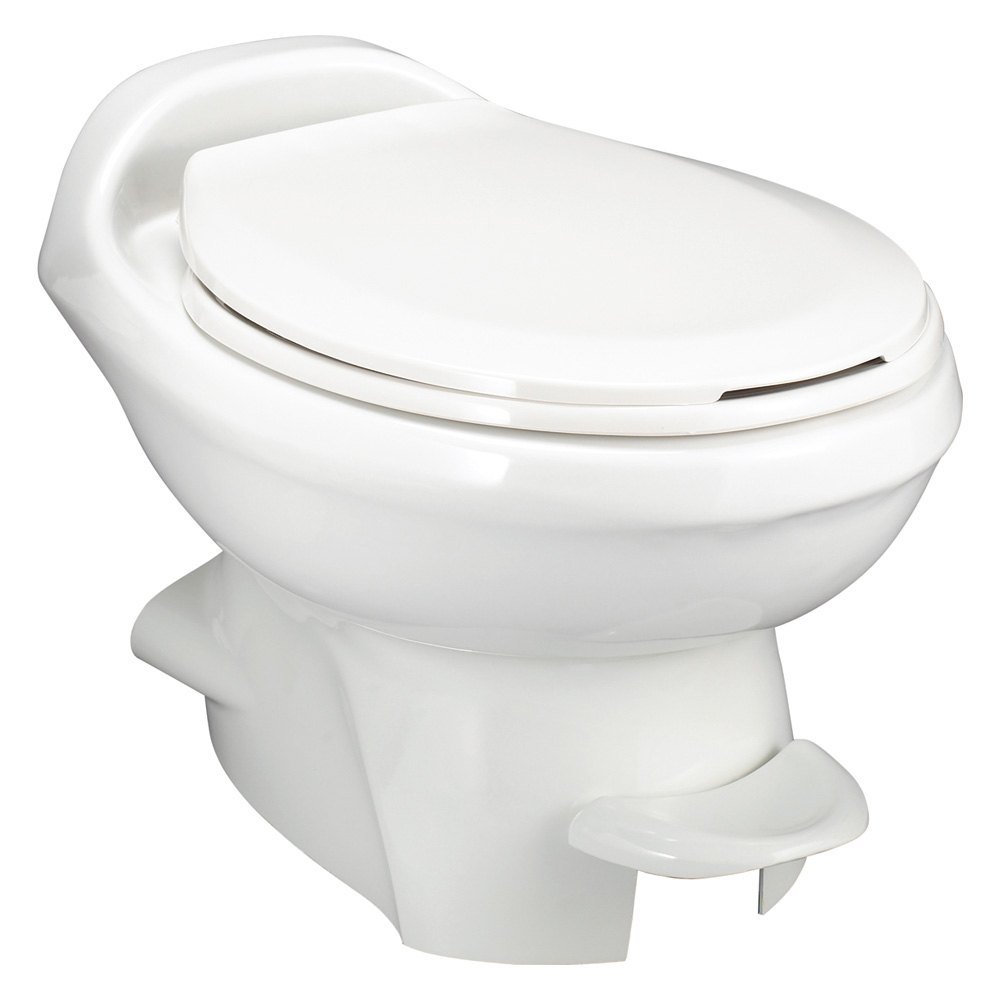 Thetford Aqua Magic Style Plus White Plastic Low Profile Built-In Toilet • 34433