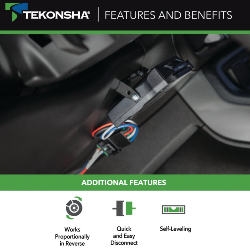 Tekonsha BRAKE-EVN Proportional Brake Controller for Trailers with 1-4 Axles, Black • 8508220 - Image 3