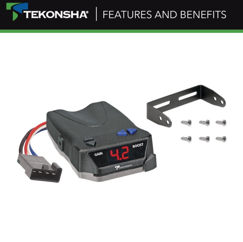 Tekonsha BRAKE-EVN Proportional Brake Controller for Trailers with 1-4 Axles, Black • 8508220 - Image 4