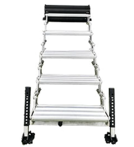 Torklift GlowStep Revolution 24"W x 7.5"R Aluminum Silver Uprising 5 Entry Steps • A9105