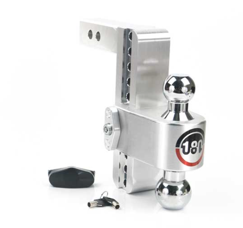 Weigh Safe 180 Turnover Ball 8" Drop Hitch with 2" Shank Keyed Alike • CTB8-2