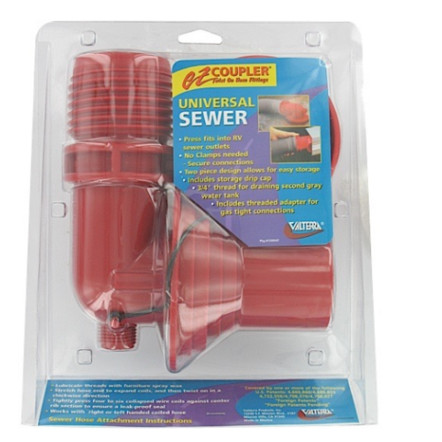 Valterra EZ Coupler Red Fitting System 3" MPT x 3" Bayonet • F02-3303