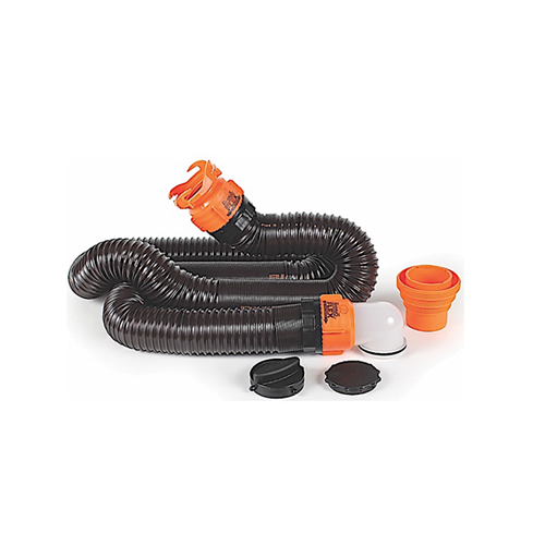Camco RhinoFLEX 15' Black Sewer Hose Kit • 39761