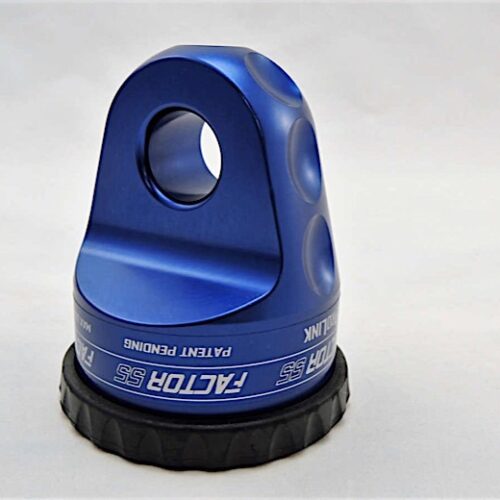 Factor 55 ProLink Loaded Assembly - Blue 16000 Lb with Titanium Pin & Rubber Guard • 00015-02