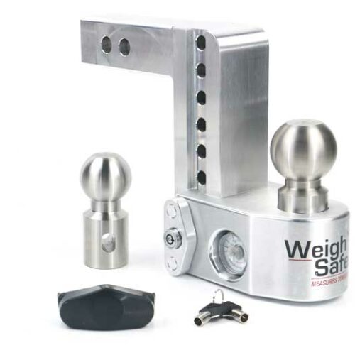 Weigh Safe 6" Drop 2" Shank Adjustable Ball Mount with Built-In Scale • WS6-2