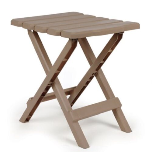Camco Small Adirondack Table - Plastic, Taupe • 51883