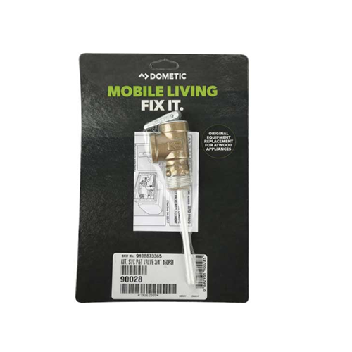 Dometic Atwood Water Heater Pressure Relief Valve • 150 PSI • 3/4" NPT Thread • 90028