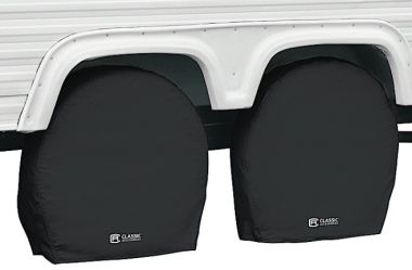 Classic Accessories RV Wheel Covers - Black - 37"- 41" • 80-241-190402-00