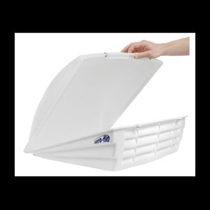 Camco Aero-flo 22.5" x 9" x 2" White Roof Vent Cover • 40421