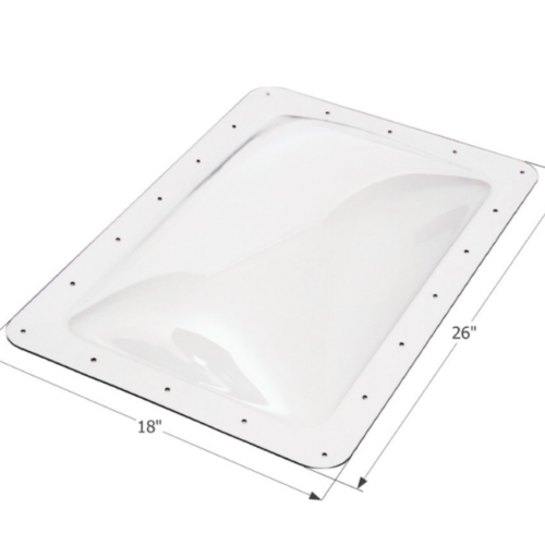 Icon Technologies Solar Gray Rectangular Outer Skylight, 18"W x 26"L • 12555