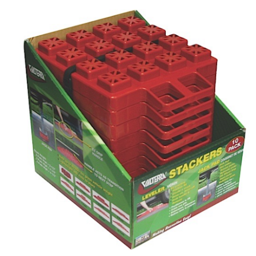 Valterra Stackers EZ Leveler Jack Pads With Storage Bag - 10 Pack • A10-0920