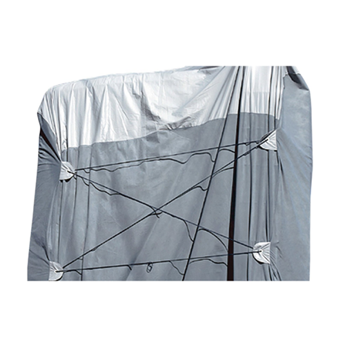 ADCO SFS AquaShed Horse Trailer Cover with Bumper Pull (Gray, Up to 14') • 46003