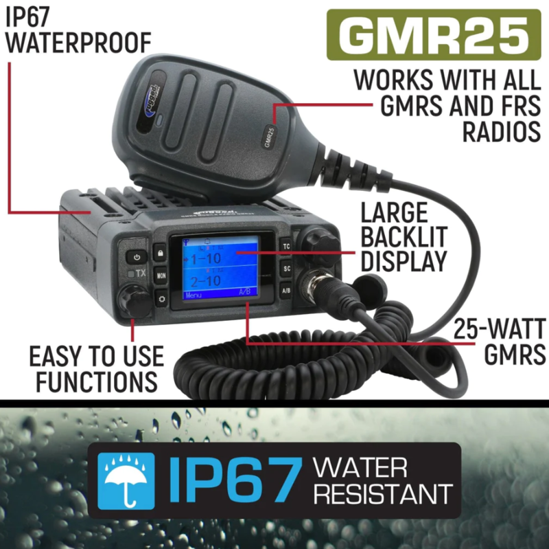 Rugged Radios Rugged Waterproof GMRS Mobile Radio • GMR25 - Image 2