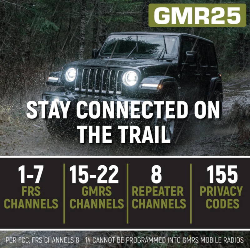 Rugged Radios Rugged Waterproof GMRS Mobile Radio • GMR25 - Image 3