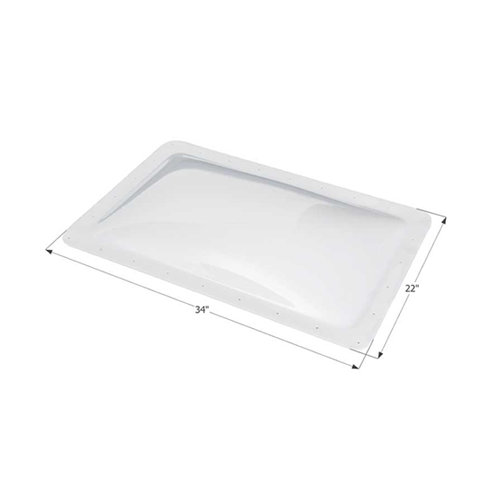 Icon Technologies RV Skylight, 30" x 18" - Translucent White • 01855