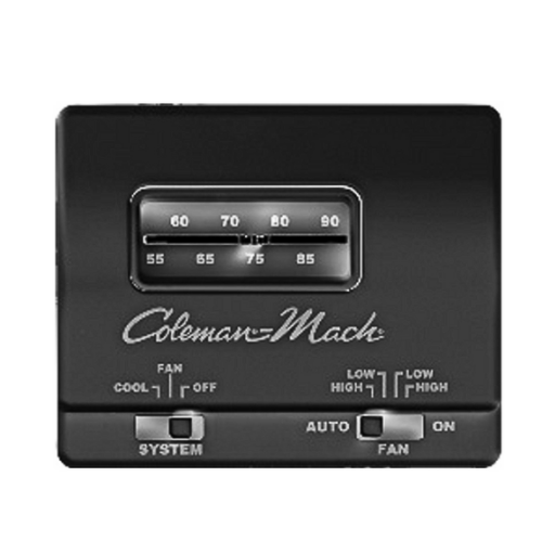 Coleman-Mach Analog Cool Only RV Air Conditioner Thermostat, Black • 7330-3861