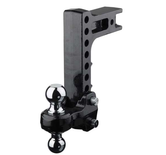 Fastway FLASH Solid Steel HD Ball Mount (SSBM) for 2.5" Receivers - 10" Drop / 2” & 2-5/16” Balls • 49-00-5925