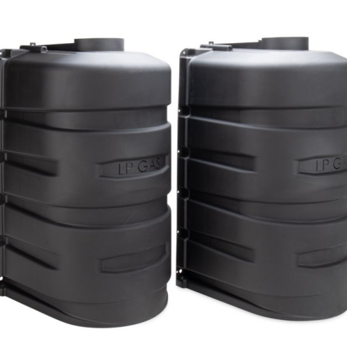 Camco Double RV Propane Tank Cover, 30 lb, Black • 50512