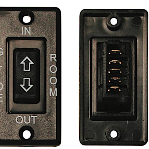 Valterra 5 Pin In-Line Terminal Switch DPDT - Black W/Plate • DG171586BVP