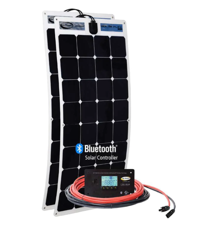 Go Power 220 Watt Flexible Solar Kit with 30 Amp Bluetooth Controller • 83305