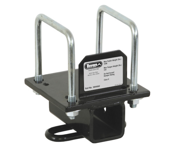Buyers RV Bumper Trailer Hitch for 4" Square RV Bumper • 1804060