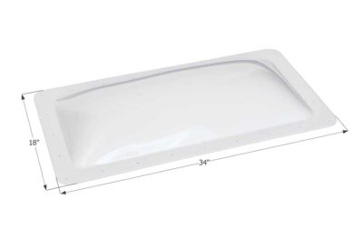 Icon RV Skylight 14" x 30" - Translucent White • 01849