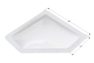 Icon Neo Angle RV Skylight 20" x 8" - Translucent White • 01865