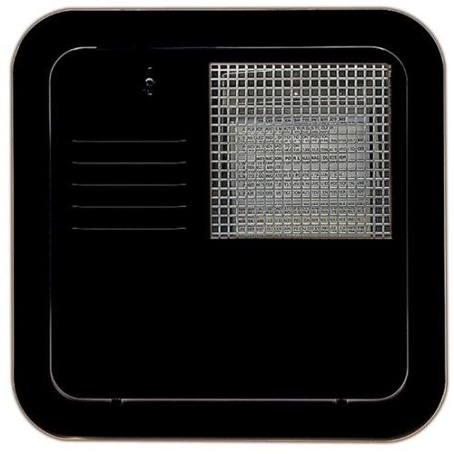 Suburban Steel Flush Mount RV Water Heater Access Door, 10/12/16 Gallon, Black • 6259AEB