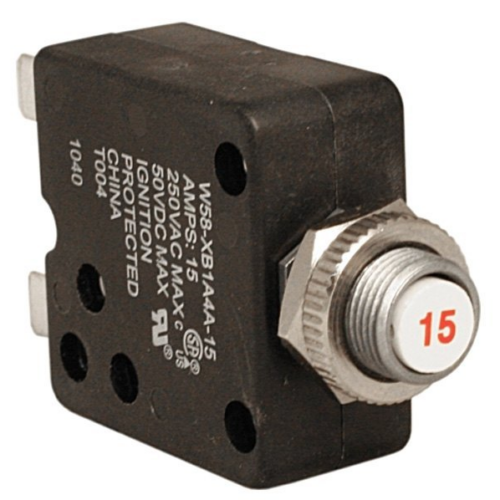 Dometic Atwood Hydro Flame 15 Amp Pop Up Circuit Breaker • 33782