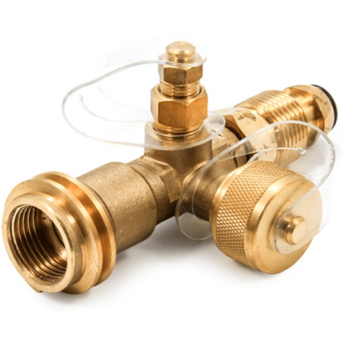 Camco Propane Brass Tee with 4 Ports • 59113
