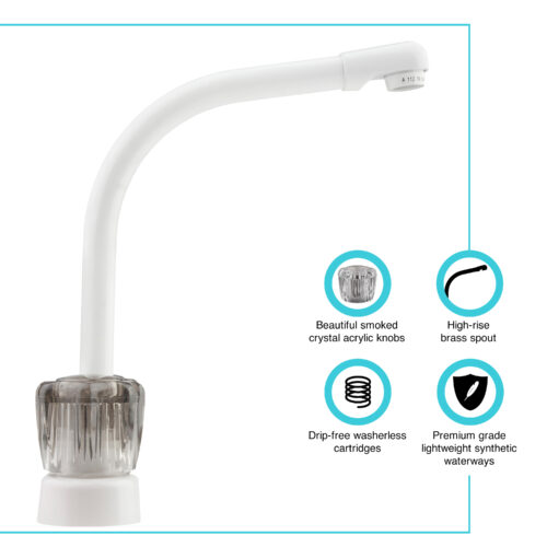 Dura Faucet Df-Pk210s-Wt Faucet
