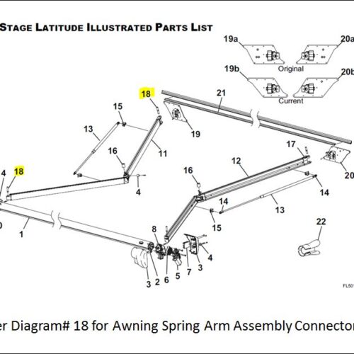 Carefree Rv R001791 Awning Arm Mounting Hardware