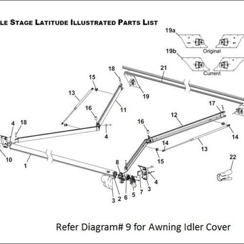 Carefree Rv R001785-006 Awning Idler Cover