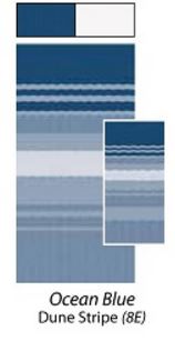 Carefree RV JU178E00 Blue/ Green RV Patio Vinyl Awning Fabric
