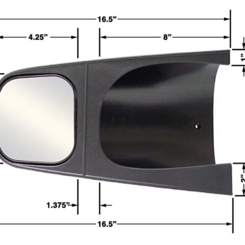 Cipa Usa 11600 Exterior Towing Mirror