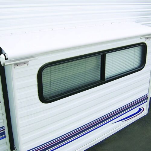 Carefree RV LH0810042 RV Slide-Out Automatic Awning , White Solid