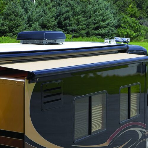 Carefree RV UP15762JV RV Slide-Out Automatic Awning , Black Solid