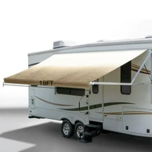 Carefree RV JU186B00 Brown/ Tan RV Patio Vinyl Awning Fabric