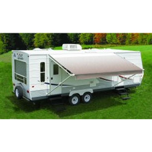 Carefree RV EA186C00 RV Patio Electric/ Manual Awning , Blue Shale Fade