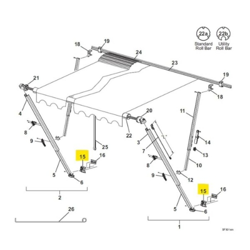 Carefree Rv 901019 Awning Bracket - Image 2