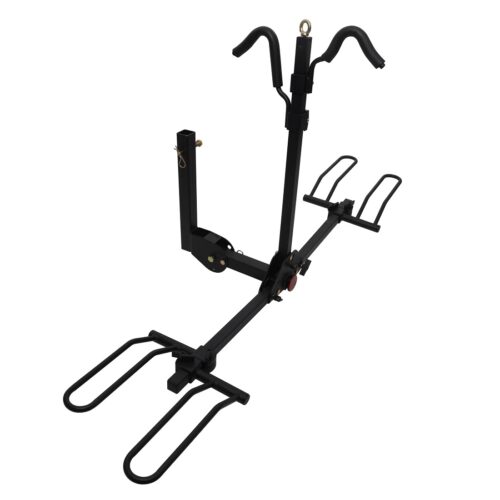 Stromberg Carlson BC-202 2 Bikes Bike Wheel Rests In Loop Bike Rack - Receiver Hitch Mount