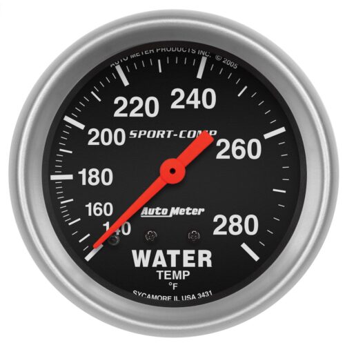 Autometer 3431 Gauge Water Temperature