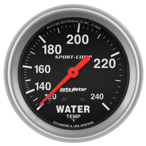 Autometer 3432 Gauge Water Temperature