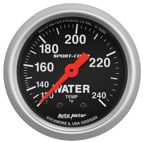 Autometer 3332 Gauge Water Temperature