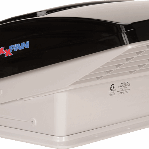 MaxxAir | MaxxFan Deluxe 4-Speed Deluxe Vent Fan | 00-06401K | Manual Lift | Smoke