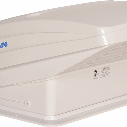 MaxxAir | MaxxFan Deluxe 10-Speed Intake | 00-07000K | Electric Lift HHR | White