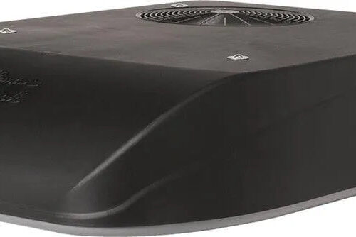 Coleman | Mach 8 Plus RV Air Conditioner | 37024-079 | 47024-079 | 15,000 BTU | Heat Pump | Condensate Pump | Black