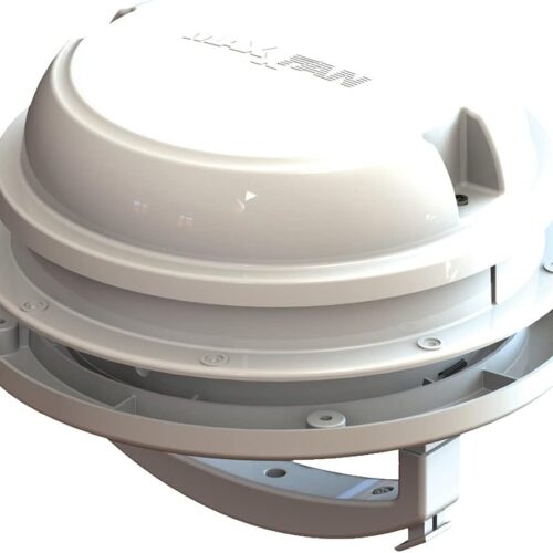 MaxxAir | Maxxfan Plus Dome | 00-03810W | Manual Lift | LED Light | 12v | 6" | White