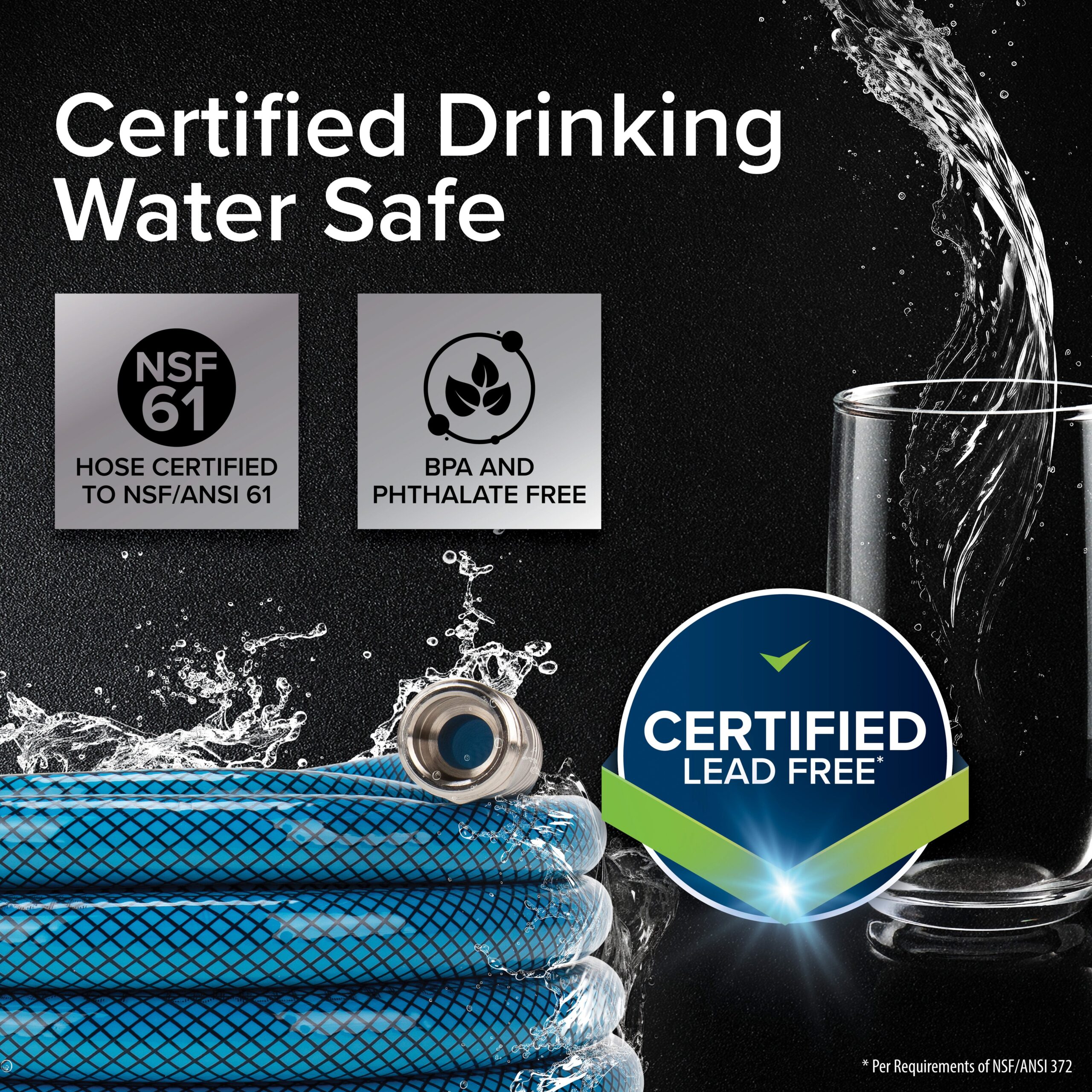 Camco | TastePURE Premium Drinking Water Hose with 2 Springs | 22823 | Fresh Water | 10' - Image 6